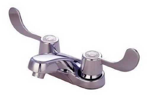 Kingston brass kb181lp vista twin blade handle 4-inch centerset lavatory faucet for sale
