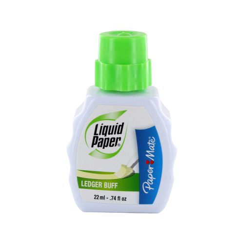 &#034;Liquid Paper Correction Fluid, 22 Ml Bottle, Ledger Buff&#034;