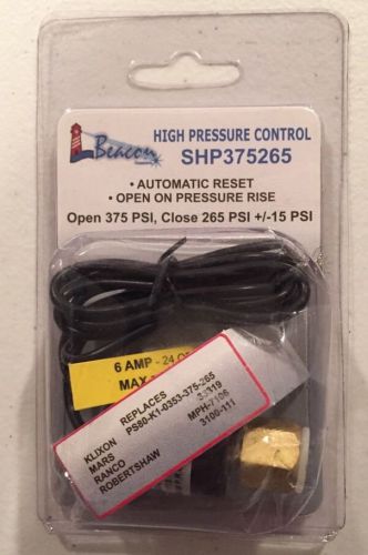Beacon High Pressure Control SHP375265 Brand New