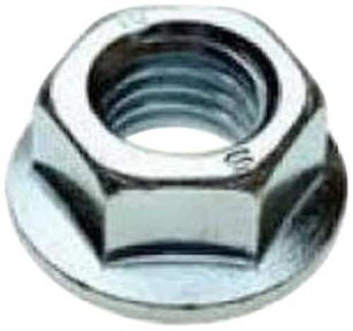 316 stainless steel hex flange nut, plain finish, self-locking serrated flange, for sale