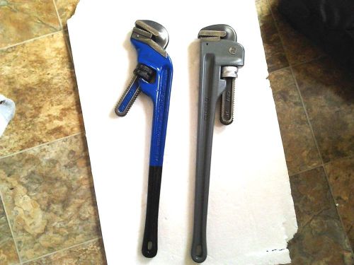 RIDGID BLUE E-24 &amp; Raptor Aluminum 24&#034; pipe wrenches