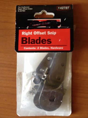 Snip Blades Right OffsetContents 2 Replacement Blades Model # 9-42783