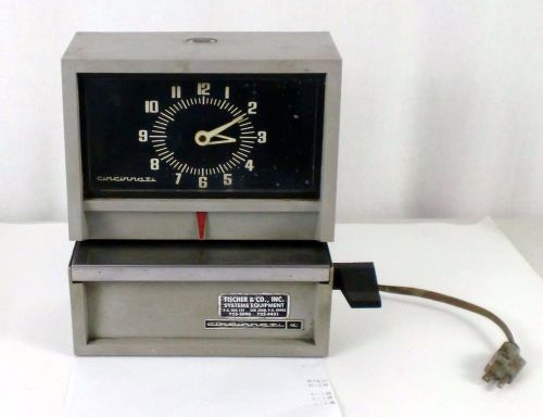 Vintage Cincinnati Time Recorder Punch Clock