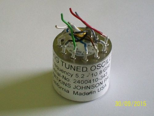 Wj watkins johnson microwave yig oscillator 5.2-10.8ghz rohde schwarz r&amp;s part for sale