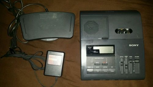 Sony BM-840 Transcriber w/Foot Pedal and AC Adapter minor testing
