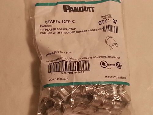 Panduit ctapf4-12tp-c bag of 37. new unopened for sale
