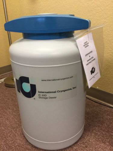 New 20 liter liquid nitrogen dewer with liquid nitrogen dispenser