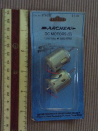 ARCHER DC MOTOR 1.5-6 VOLT 3050 RPM  # 273-227 (2 PACK)