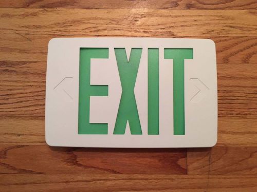 Emergency Lighting &amp; Power Equipment Model: EZTXTEU1GWEM 120/277 VAC Exit Sign