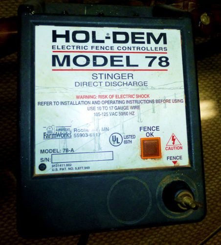 HOL-DEM Model 78 AC Powered Electric Fence Charger
