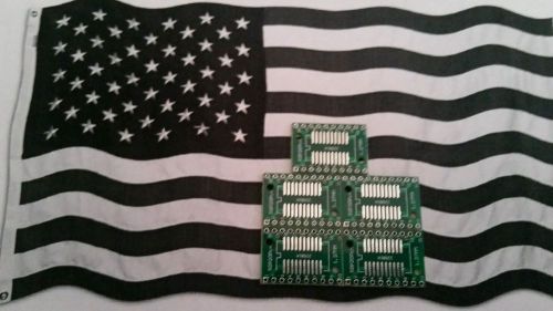 [5x] Double Sided SOP20 and TSSOP20 to DIP20 adapter Breakout PCB.  USA SELLER