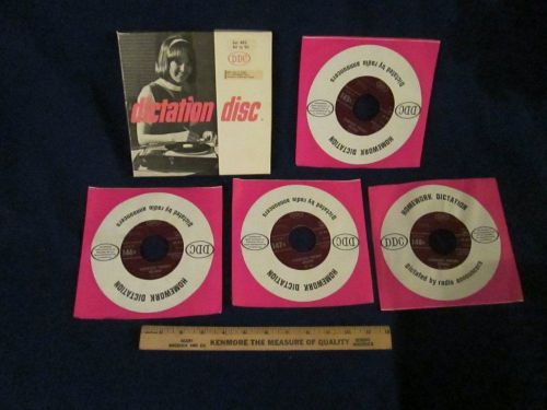 DDC Dictation Disc Set 482 Shorthand Complete Theory Review 45RPM Vinyl Records