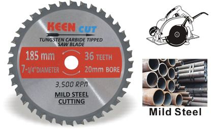 3pc KEEN 7.25&#034; Mild Steel Cutting Saw TCT Blade Wheel #63368