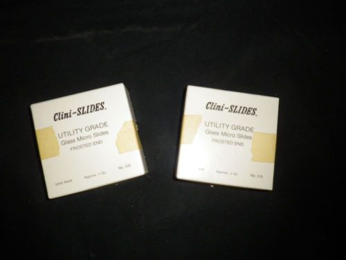 Two boxes~glass micro slides~frstd. end~1 mm thick~approx. 1/2 gr. no. 515 for sale
