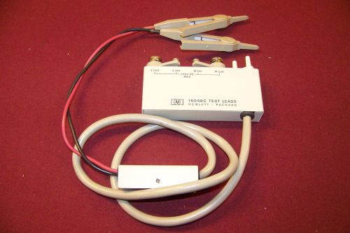 Very nice Agilent/HP 16048C LCZ Test Fixture with Kelvin Alligator style Clips.