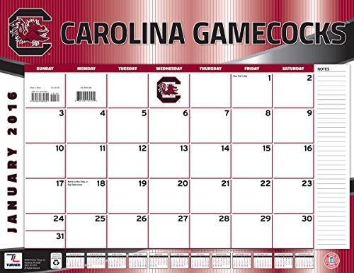 Turner South Carolina Gamecocks 2016 Desk Calendar, January-December 2016, 22 x