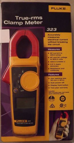 NEW! FLUKE 323 TRUE RMS CLAMP METER