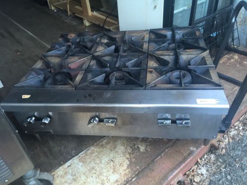 Vulcan 6 burner countertop hot plate gas range for sale