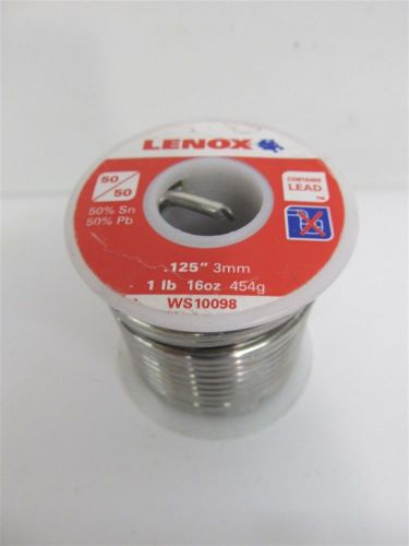 Lenox WS10098, 50/50, .125&#034; Solder - 1 lb.