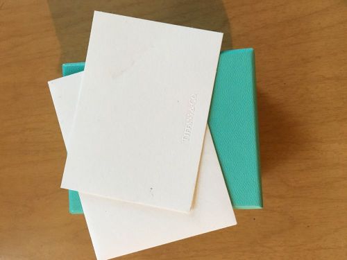 Tiffany Blue Box And Dust Bag With Ribbon And Blank Envelope