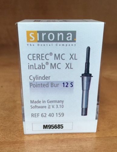 Sirona Cerec MC XL inlab MC XL Cylinder Pointed Bur 12S- Six Total Burs