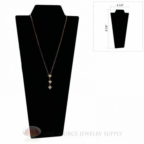 Black Velvet 8 7/8&#034; Padded Pendant Necklace Display Easel Neckform Stand