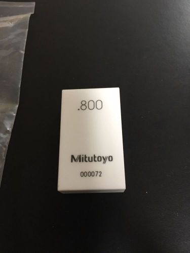 Mitutoyo .800&#034; ceramic rect.gage block. for sale