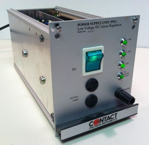 Contact Low Voltage DC Linear Regulation Power Supply Unit / PSU +5V, +12V, -12V