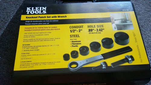 Klein Tools Knockout Punch with Wrench 9-Piece Set - Model 53732-SEN 53732SEN