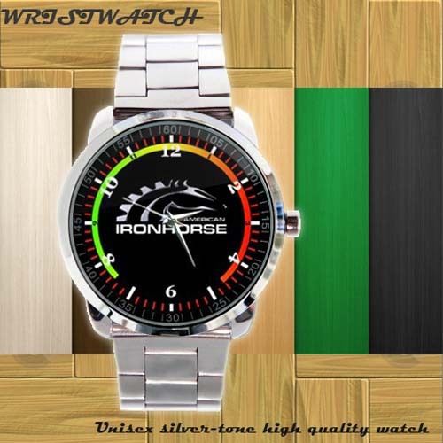 American Iron Horse Chopper Motorcycle New Design On Sport Metal Watch
