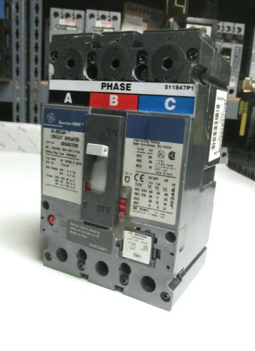 GE Spectra RMS 3P Circuit Breaker SEHA36AT0060 ... 50A Plug (Chip) ...    RR-13A
