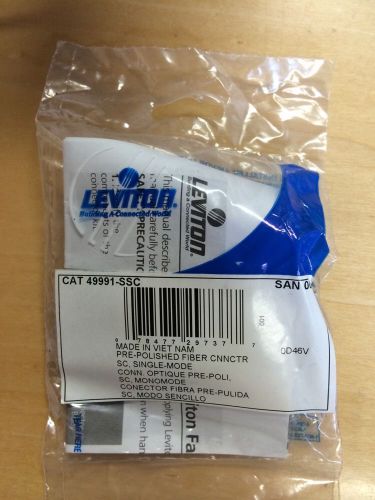 Lot of 3 leviton 49991-ssc fastcam singlemode sm os2 sc fiber optic connectors for sale
