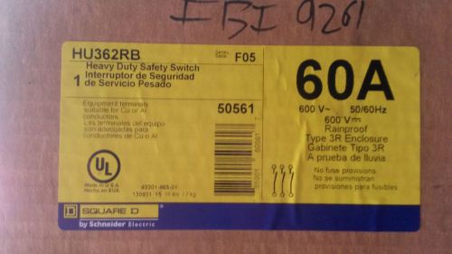 SD HU362RB Non Fused 60AMP Heavy Duty Saftey Switch