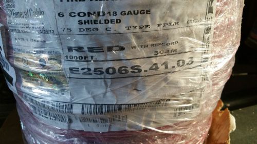 Carol E2506S 18/6C Solid Shield Riser Fire Alarm Cable Wire FPLR/CL3R USA /20ft