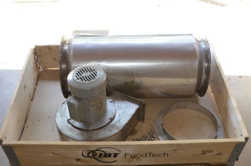 JBT FoodTech 11.75&#034; x  32&#034; Insulated Exhaust Chute w/ Blower 3 Phase 230/460V