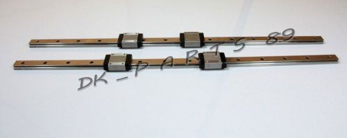 1 pair, linear slide rail 550mm. with ball bearing 2 blocks  &lt;262&gt; for sale