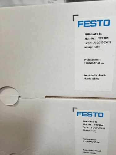 Festo pun-h-6 x 1 bl 197384 new punh6x1bl 50m/164 ft for sale