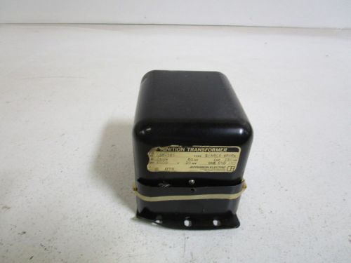 JEFFERSON ELECTRIC IGNITION TRANSFORMER 638-183 *USED*
