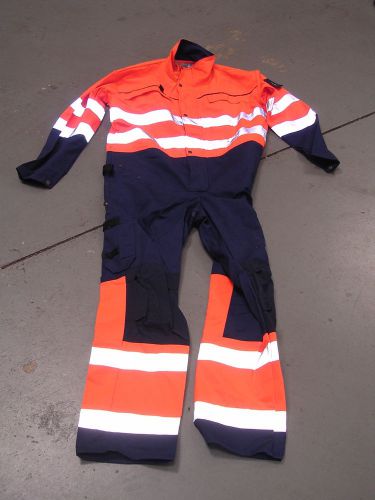 Fristads hi-vis orange &amp; blue overalls for sale