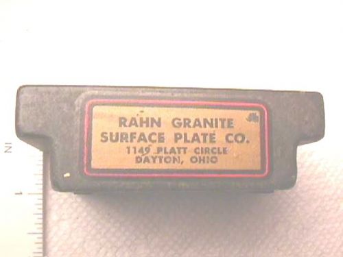 Rahn Granite Surface Plate Co. salesman&#039;s sample