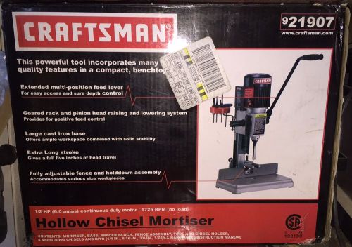 CRAFTSMAN HOLLOW CHISEL MORTISER W/WITH BIT SET **NEW IN BOX**