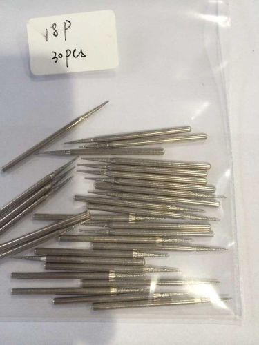 30 pcs Smedent Dental Lab Sintered Diamond Bur Burs 18P shank Conic (23018P)