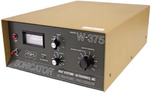 Heat Systems-Ultrasonics W-375 Laboratory Lab Sonicator Ultrasonic Processor