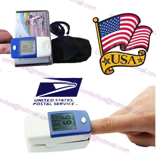 Fda lcd finger tip pulse oximeter blood oxygen spo2 pr heart rate monitor cms50b for sale