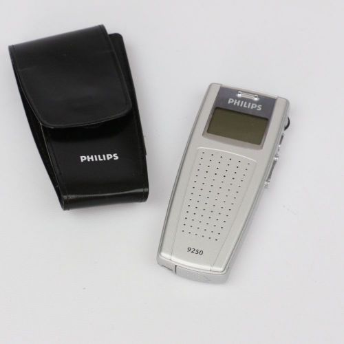 Philips Digital Pocket Memo Recorder 9250 with Case