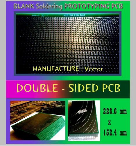Double Sided! Pcb Printed Circuit Boards , PROTOTYPING 6x9 !! INCH.
