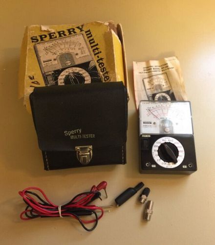 Sperry Multi-Tester Volt-OHM-Milliammeter with Box Carrying Case InstructEX COND