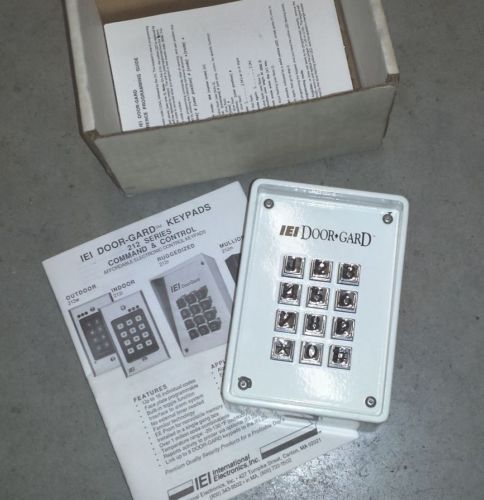 Iei 212r ruggedized indoor/outdoor surface mount access control keypad new nib for sale