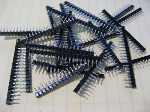 Header socket 20 pin pcs strip tin / gold pcb panel ic breakable - nos qty 45 for sale