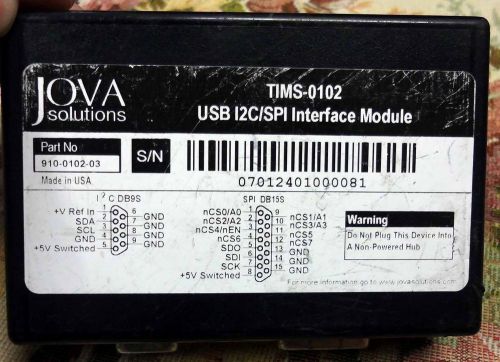 JOVA Solutions TIMS 0102 USB 12C/SPI Interface adapter/without screws